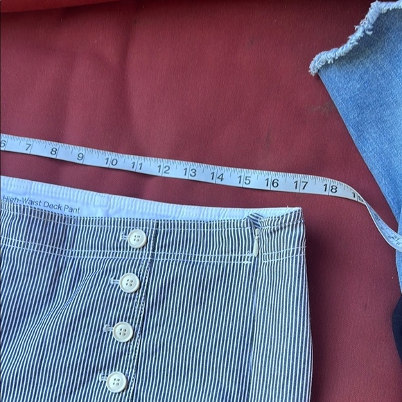 Talbots High-Waist Striped Deck Pants Size 12 - Picture 3 of 5